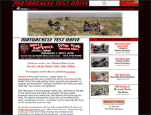Tablet Screenshot of motorcycletestdrive.com